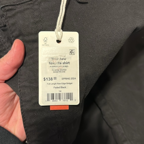 NWT Marine Layer Bridget Full Length Pant in Faded Black Size 14 - Picture 10 of 10